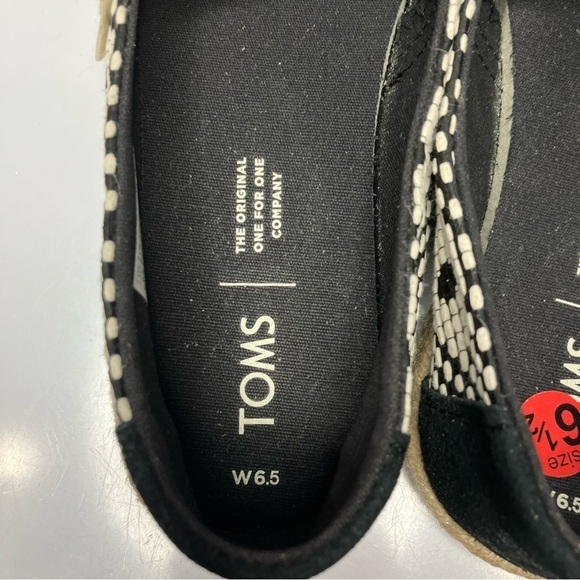 Toms espadrille alpargata slip on shoes Aztec western print size 6.5 - Picture 7 of 8